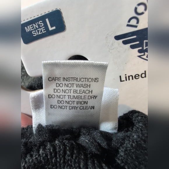 Dockers Charcoal/Black Rayon/acrylic Cloth Gloves Size Large - Picture 7 of 7